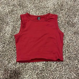 Burgundy Crop Top